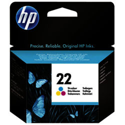 HP 22 Inkjet Cartridge, Tri-Colour, C9352AE